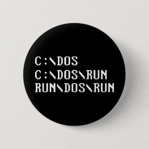 BADGE ROND 5 CM COUREZ LA COURSE DE DOS