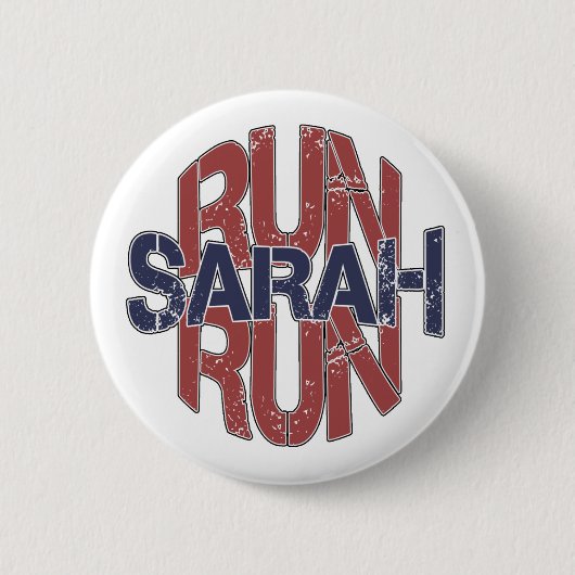 Badge Rond 5 Cm Courez les boutons de course de Sarah (Devant)