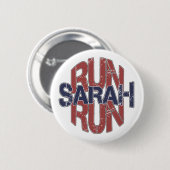 Badge Rond 5 Cm Courez les boutons de course de Sarah (Devant & derrière)