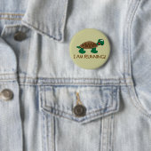 Badge Rond 5 Cm Courir la tortue (En situation)
