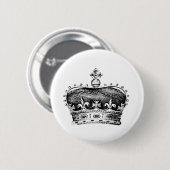 Badge Rond 5 Cm Couronne (Devant & derrière)