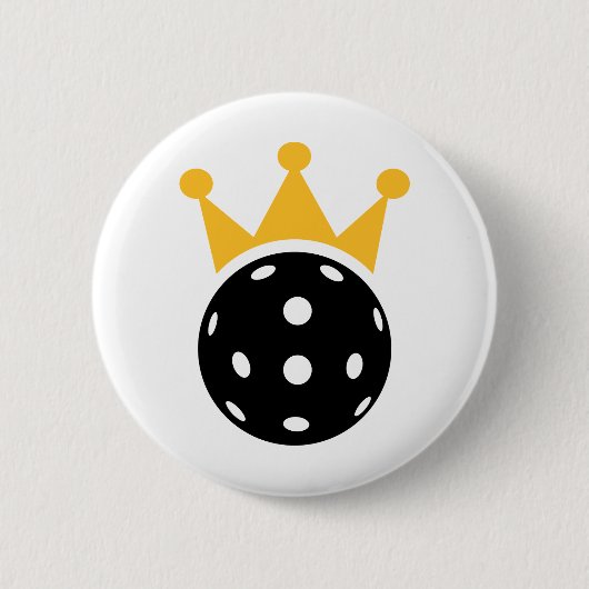 Badge Rond 5 Cm couronne de Pickleball (Devant)