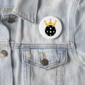 Badge Rond 5 Cm couronne de Pickleball (En situation)