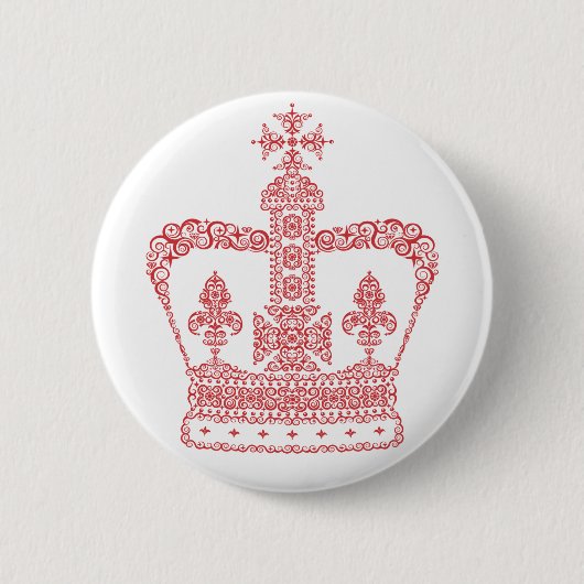 Badge Rond 5 Cm Couronne de roi ou de Reine (Devant)