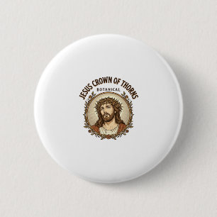 Badge Rond 5 Cm Couronne d'épines de Jésus Couronne botanique d'ép