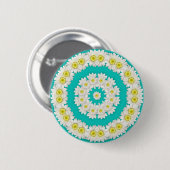 Badge Rond 5 Cm Couronne des marguerites (Devant & derrière)