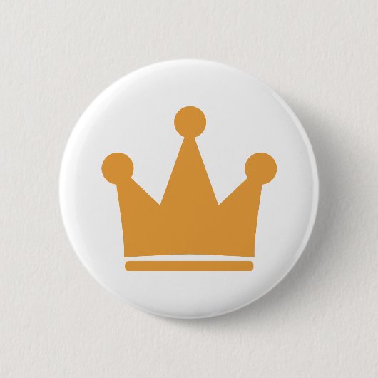 Badge Rond 5 Cm couronne royale (Devant)