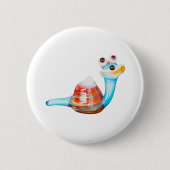 BADGE ROND 5 CM COURRIEL EN VERRE SOURIANT (Devant)