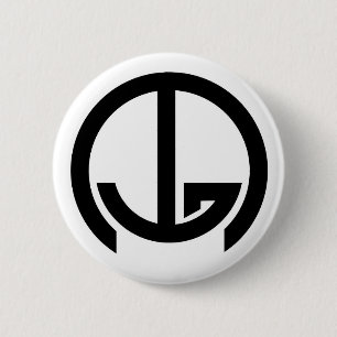 Badge Rond 5 Cm Courrier intergalactique (IGM) - aucuns mots