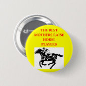 Badge Rond 5 Cm course de chevaux (Devant & derrière)