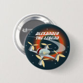 Badge Rond 5 Cm Course de drones (Devant & derrière)