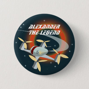 Badge Rond 5 Cm Course de drones