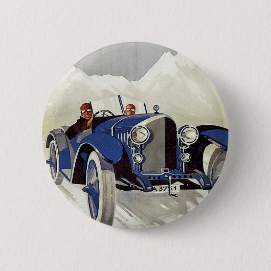 Badge Rond 5 Cm Course routière vintage (Devant)