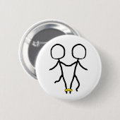 Badge Rond 5 Cm Course trois à jambes (Devant & derrière)