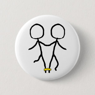 Badge Rond 5 Cm Course trois à jambes