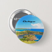 Badge Rond 5 Cm Courses de voilier de l'Antigua (Devant & derrière)