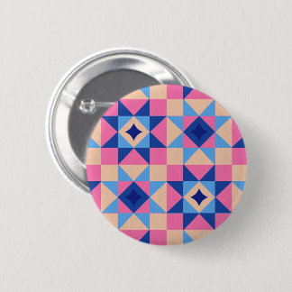 Badge Rond 5 Cm Courte moderne en bloc étoilé