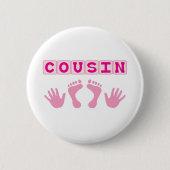 Badge Rond 5 Cm Cousin (Devant)