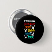 Badge Rond 5 Cm Cousin Bunny Jeu Pour La Nouveauté (Devant & derrière)
