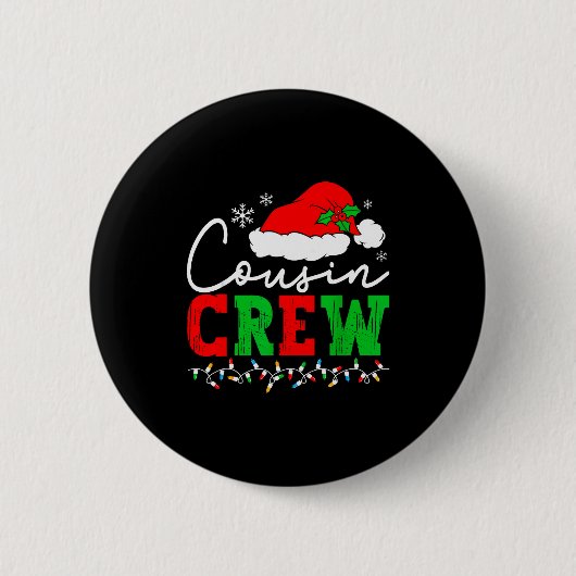 Badge Rond 5 Cm Cousin Crew Christmas Shirts Matching Pajamas For (Devant)