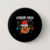 Badge Rond 5 Cm Cousin Crew Xmas Pjs Matching Christmas Pajamas Fo (Devant)