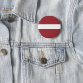 Badge Rond 5 Cm Coût bas ! Drapeau de la Lettonie (En situation)