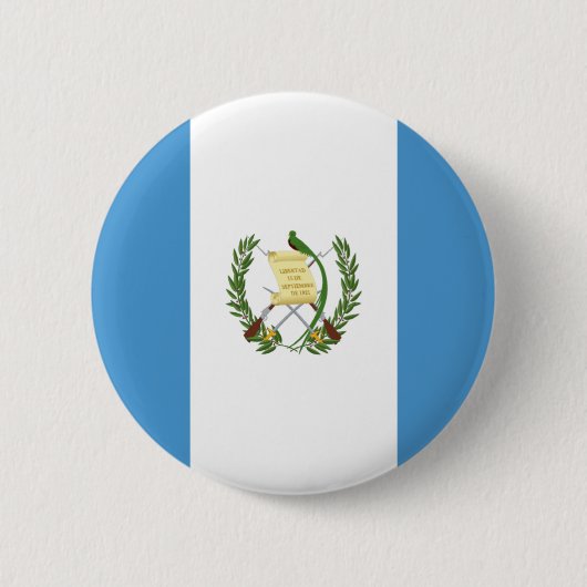 Badge Rond 5 Cm Coût bas ! Drapeau du Guatemala (Devant)