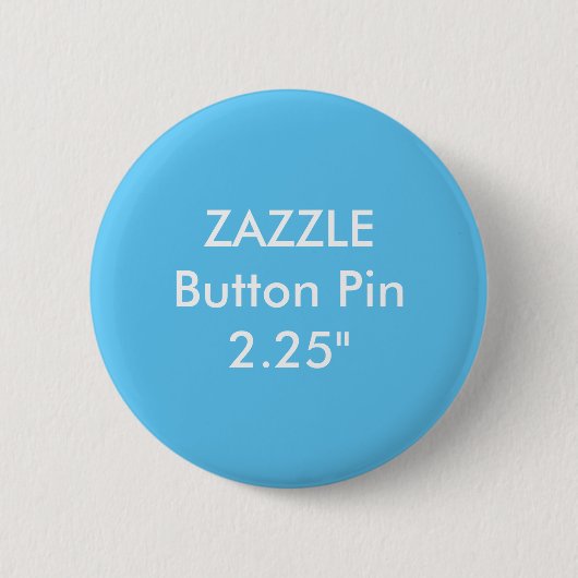 Badge Rond 5 Cm Coutume vide de Zazzle 2 1/4" BLEU standard de (Devant)