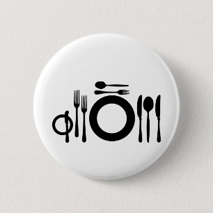 Badge Rond 5 Cm Couverts