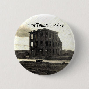 Badge Rond 5 Cm COUVERTURE CD, baleine du nord