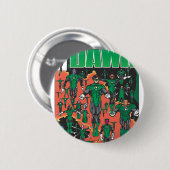 Badge Rond 5 Cm Couverture verte d'aube (Devant & derrière)