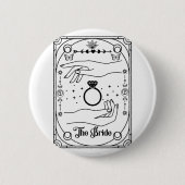 Badge Rond 5 Cm Coven Tarot de mariage gothique sorcière Halloween (Devant)