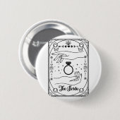 Badge Rond 5 Cm Coven Tarot de mariage gothique sorcière Halloween (Devant & derrière)