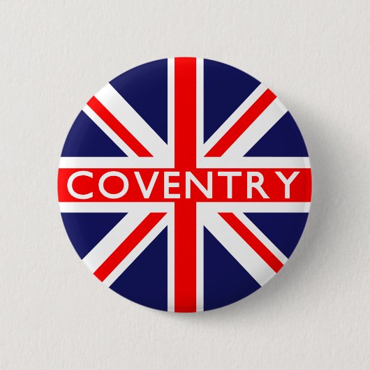 Badge Rond 5 Cm Coventry : Drapeau britannique (Devant)