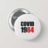 Badge Rond 5 Cm Covid 1984 (Devant & derrière)