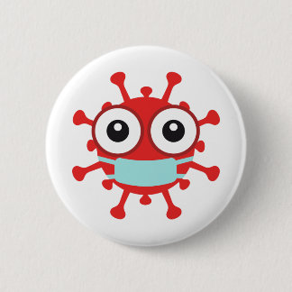 Badge Rond 5 Cm Covid 19 Coronavirus