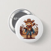 Badge Rond 5 Cm Cowboy (Devant & derrière)