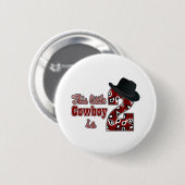 Badge Rond 5 Cm Cowboy 2e anniversaire (Devant & derrière)