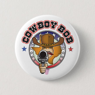 BADGE ROND 5 CM COWBOY BOB