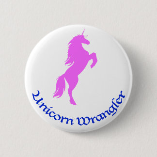 Badge Rond 5 Cm Cowboy de licorne