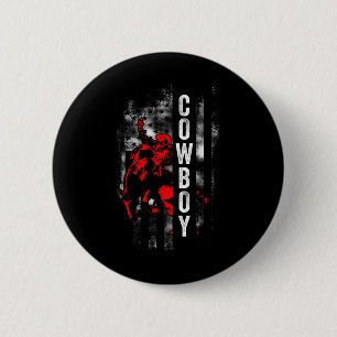 Badge Rond 5 Cm Cowboy Horse Show Horseck Rider