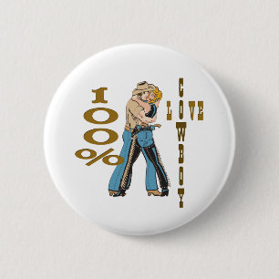 Badge Rond 5 Cm Cowboy Love