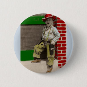 Badge Rond 5 Cm cowboy urbain