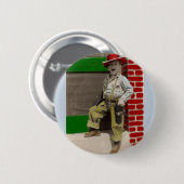 Badge Rond 5 Cm cowboy urbain (Devant & derrière)
