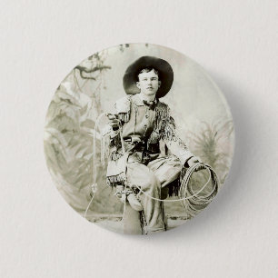 Badge Rond 5 Cm Cowboy vintage circa 1900