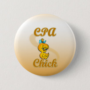 Badge Rond 5 Cm CPA Chick