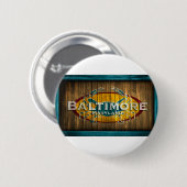 Badge Rond 5 Cm Crabe de Baltimore (Devant & derrière)
