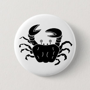 Badge Rond 5 Cm Crabe de rivière