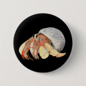 Badge Rond 5 Cm Crabe hermite (Devant)