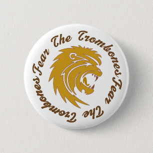 Badge Rond 5 Cm Craignez le bouton de trombones